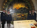 River Valley FFA officers. Logen Willey, Kylee Bristol, Taylor Seckel, and Kayla Edington, attended the first Ohio Legislative Leadership Conference.