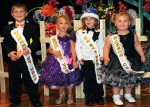 Runner-up Ryun Eager, 2013 Miss Wee Pop Aaliyah Freeman, Mr. Wee Pop Layne Gilbert Curry, and Runner-up Kytanna Clark.