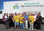 MARCA Industries’ cuts the ribbon for their new mobile shredding truck.