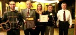 L to R: Jared Granzow, James Bond, Katara Zachmann (Isaac's mother), Bill Rettig and Mark Martin, COSA president.