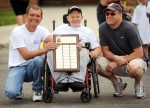 2014 Goodwill Wheel-A-Thon winner Jordan’s Hot Wheels with Jordan Freeman, Mike Freeman, and Matt Wollett.