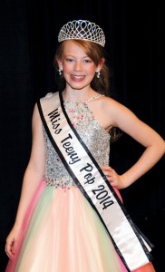 Olivia Fogle took top honors at the 2014 Miss Teeny Pop Pageant in the River Valley High School Auditorium Saturday, August 16, 2014.