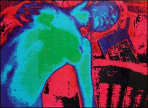 Blue On Red