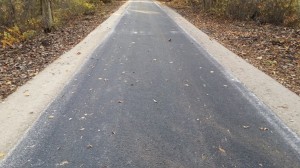 Work continues to extend the Tallgrass Trail by over three miles in October 2014.