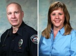 The Marion Police Department named Officer Robb Reed as the 2014 Officer of the Year and Diane Patrick as the 2014 Civilian of the Year.