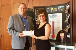 Dan DeVille-FirstEnergy Area Manager and Bev Ford-Executive Director Marion Palace Theatre