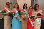 4th runner-up Dina Rudd, 2nd runner-up, Tammy Harrison, 2015 Ms. Marion Popcorn Festival Paige Filliator, 1st runner-up Stacy Hines, and 3rd runner up, Christina Nye.