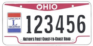 Lincoln Highway license plate