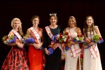 (l – r) 3rd Runner-Up Sydney Randall, 1st Runner-Up Hayley Stiverson, Miss Teen Popcorn 2016 Alexis Klaiber, 2nd Runner-Up Alexis Ritter, and 4th Runner-Up Sarah Perkins.