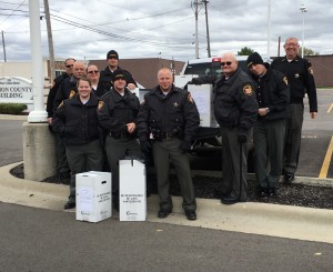 Sheriff's deputies at the 2016 Drop Off.