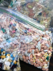 Some of the medications collected at the 2016 Drop Off.