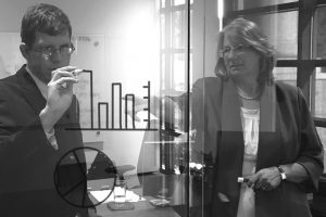 Didi Fahey and son Brian, work together at Fahey’s Denver based educational consultation firm.