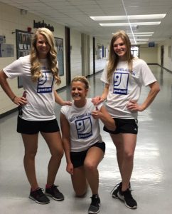 2017 Marion Goodwill Wheel-a-Thon 2nd place winners The Three Meatballs – Marion Technical College – Whitney, Jamie & K.C.