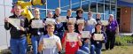 Tri-Rivers/RAMTEC Engineering Techologies students earning the FANUC 2D iRVision Certificate, include: Row 1: L-R, Eli Rawlins, James Emery, Ryan Clark, Jaylin Tyler. Row 2: L-R, Owen Thacker, Breanna Napper, Hallie Hall-Blashinsky, Jarrod Smith, Billy Davenport, Arik Haines, Cole Stallings, Jordan Bush, Instructor Mark Edington.