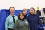 Jane Honea-Krajewski with the team who helped her with employment. Front row: Sharri Moose, supervisor, Marion Goodwill, and Jane, back row is Ken Padgett, job developer, MCBDD; Beth Whitaker, manager, Marion Goodwill