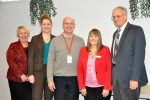 left to right: Tami Galloway, MTC Workforce Solutions; Shannon Niedzwicki, Director of Career Services; Erich Hetzel, Apprenticeship Ohio; Debbie Stark, Dean of Business, Technologies and Public Service; and Dr. Bob Haas, Chief Strategy Officer.