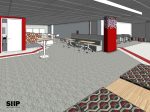 An artist rendering of multi-use student work space that will be carved from Morrill Hall's 3rd Floor remodeling project that will take place Summer 2018.