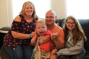 Cayden and his Family (Gretchen, Kevin, Riley, Cayden)