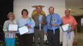 Honorary FFA Members include, l-r: Karen Winders, Jennie Rinnert, Mickey Landon, Larry  Hickman and Gene Wiley.